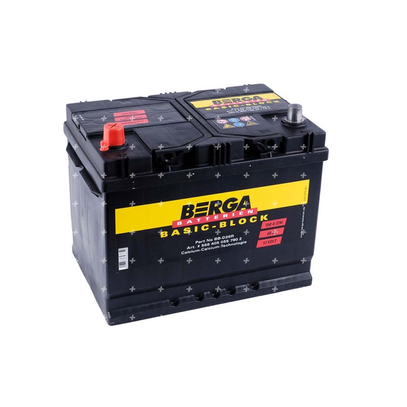 акумулатори Berga Batterien Basic Block 68Ah JIS (1)