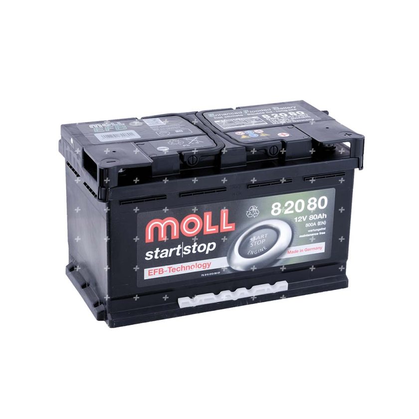 акумулатори MOLL 80Ah Start_Stop EFB Technology