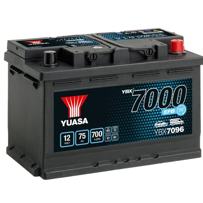 Yuasa YBX7096 75Ah 700A EFB (0)